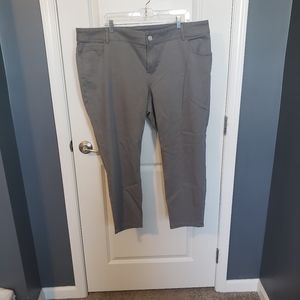 Grey ankle pants